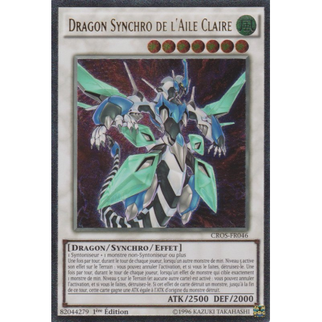 Yu-Gi-Oh TCG CROS-FR046 UL Dragon Synchro de l'Aile Claire Les Âmes Croisées