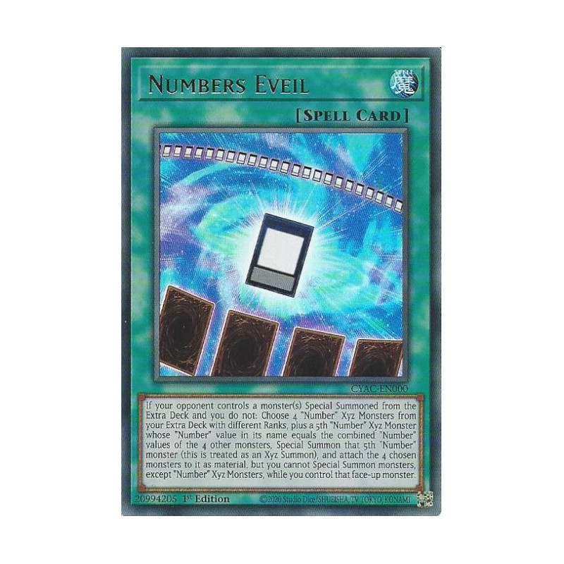 Yu-Gi-Oh TCG CYAC-EN000 UR Numbers Eveil Cyberstorm Access