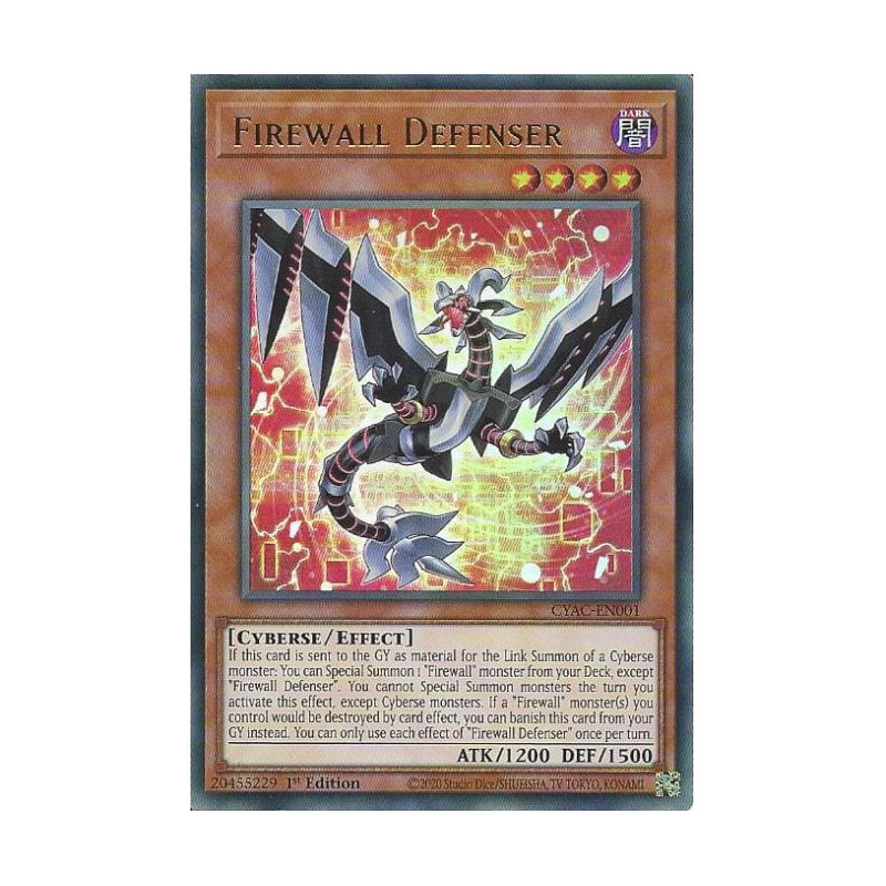 Yu-Gi-Oh TCG CYAC-EN001 UR Firewall Defenser Cyberstorm Access
