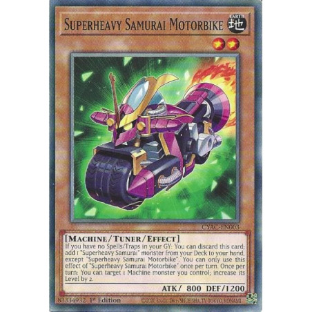Yu-Gi-Oh TCG CYAC-EN003 C Superheavy Samurai Motorbike Cyberstorm Access