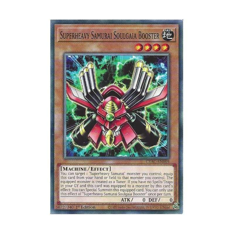 Yu-Gi-Oh TCG CYAC-EN005 C Superheavy Samurai Soulgaia Booster Cyberstorm Access