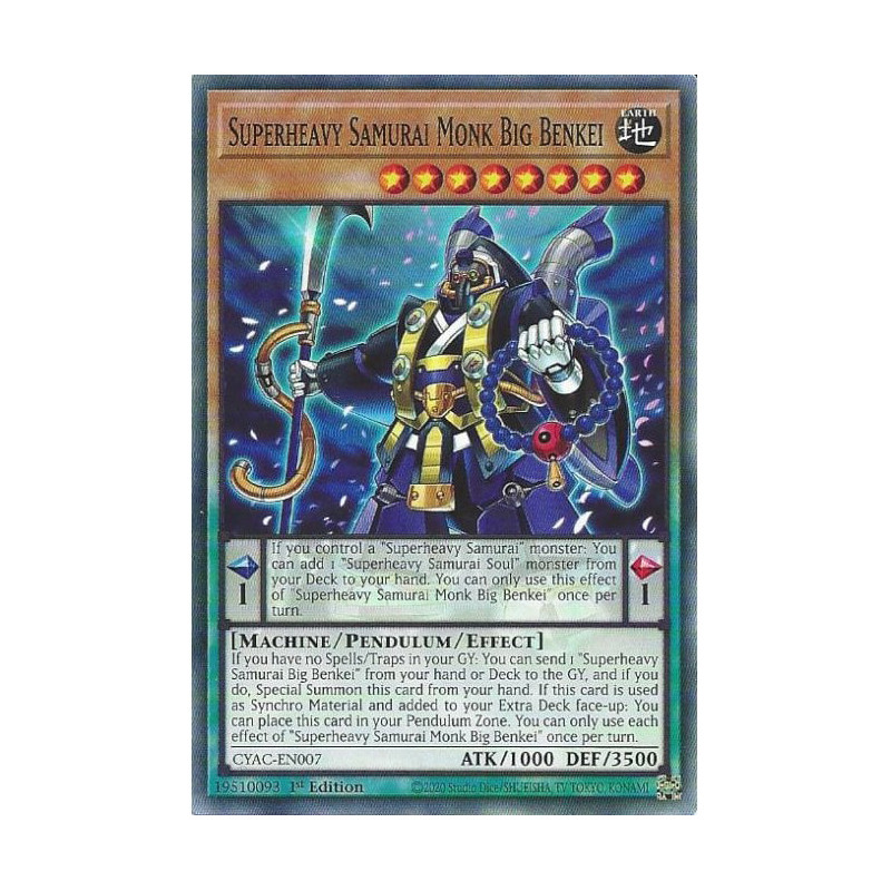 Yu-Gi-Oh TCG CYAC-EN007 C Superheavy Samurai Monk Big Benkei Cyberstorm Access