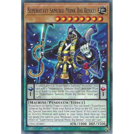 Yu-Gi-Oh TCG CYAC-EN007 C Superheavy Samurai Monk Big Benkei Cyberstorm Access