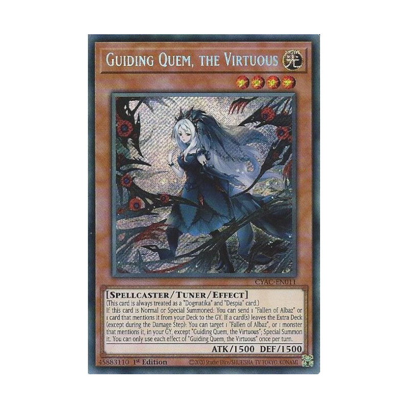 Yu-Gi-Oh TCG CYAC-EN011 SE Guiding Quem, the Virtuous Cyberstorm Access