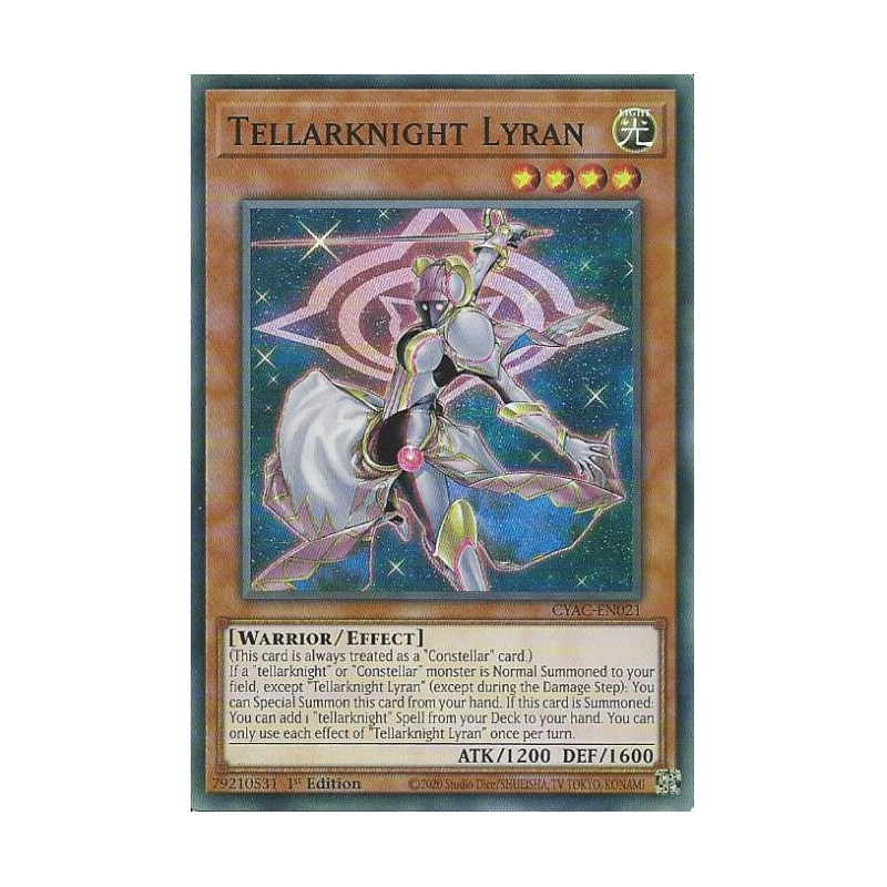 Yu-Gi-Oh TCG CYAC-EN021 SR Tellarknight Lyran Cyberstorm Access