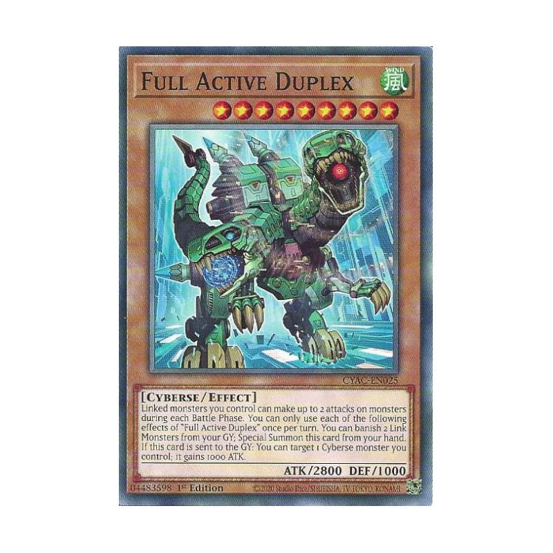 Yu-Gi-Oh TCG CYAC-EN025 C Full Active Duplex Cyberstorm Access