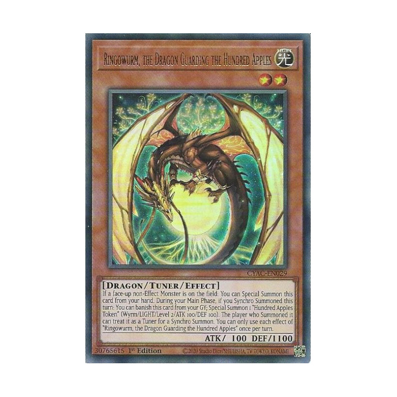 Yu-Gi-Oh TCG CYAC-EN029 UR Ringowurm, the Dragon Guarding the Hundred Apples Cyberstorm Access