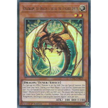 Yu-Gi-Oh TCG CYAC-EN029 UR Ringowurm, the Dragon Guarding the Hundred Apples Cyberstorm Access