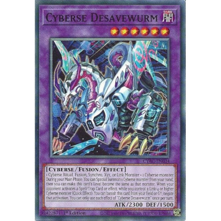 Yu-Gi-Oh TCG CYAC-EN034 C Cyberse Desavewurm Cyberstorm Access