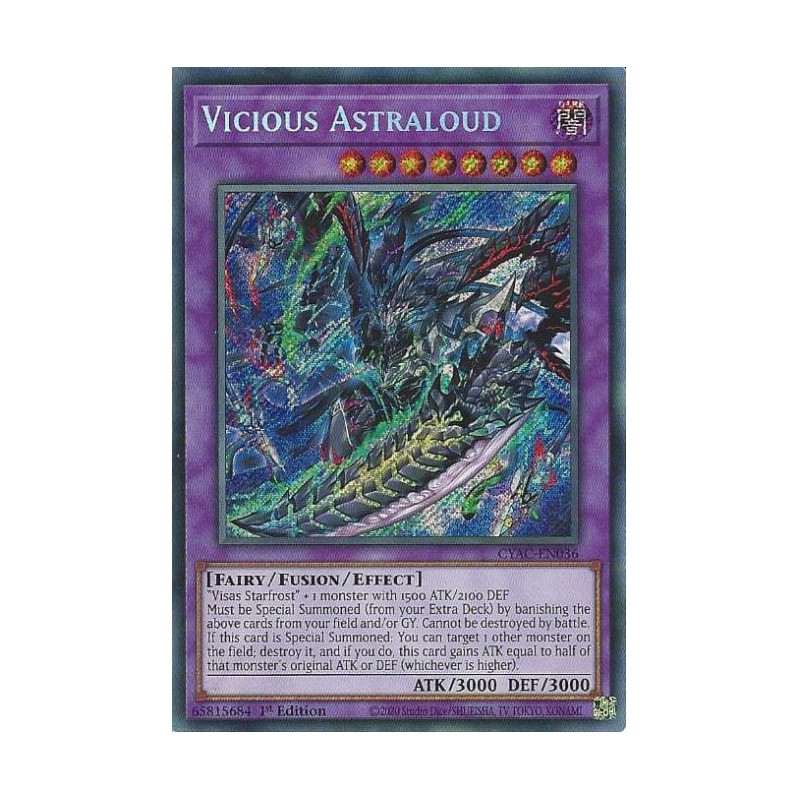 Yu-Gi-Oh TCG CYAC-EN036 SE Vicious Astraloud Cyberstorm Access