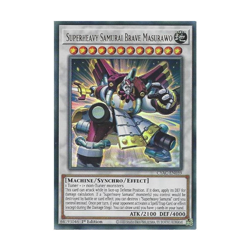 Yu-Gi-Oh TCG CYAC-EN039 UR Superheavy Samurai Brave Masurawo Cyberstorm Access