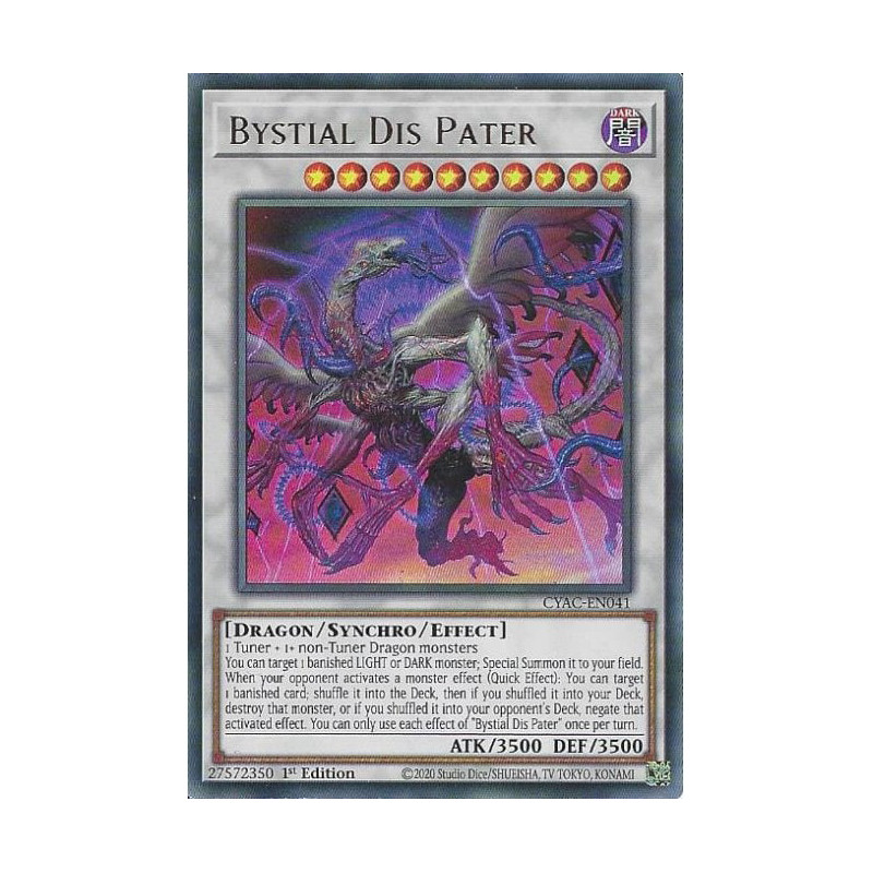 Yu-Gi-Oh TCG CYAC-EN041 UR Bystial Dis Pater Cyberstorm Access
