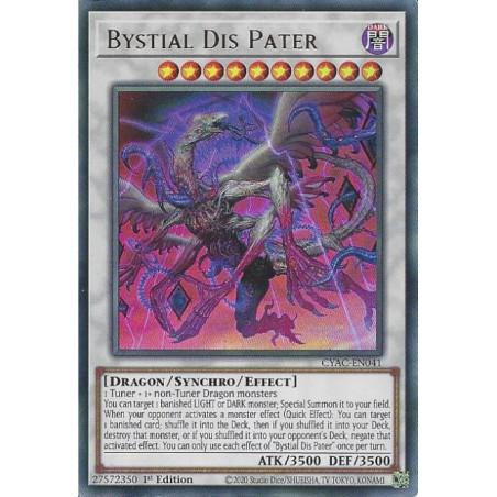 Yu-Gi-Oh TCG CYAC-EN041 UR Bystial Dis Pater Cyberstorm Access