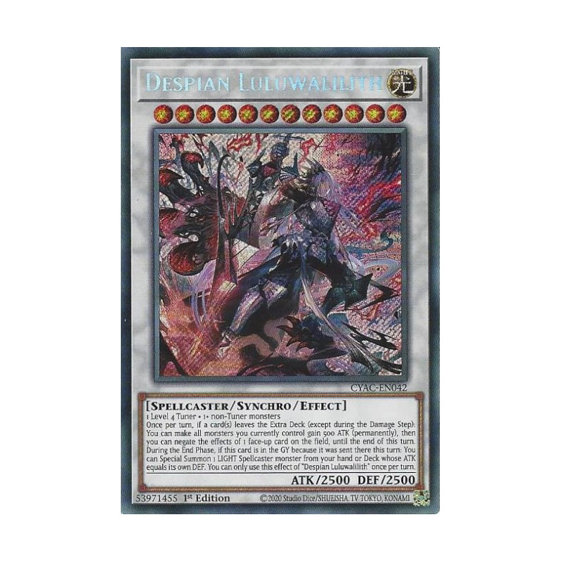 Yu-Gi-Oh TCG CYAC-EN042 SE Despian Luluwalilith Cyberstorm Access