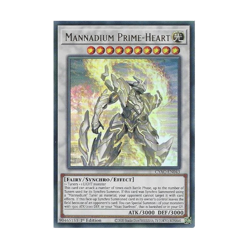 Yu-Gi-Oh TCG CYAC-EN043 UR Mannadium Prime-Heart Cyberstorm Access