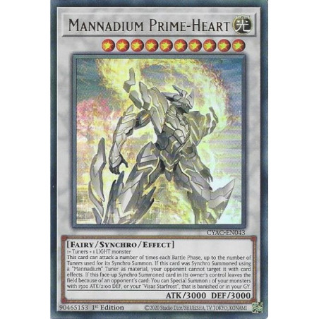 Yu-Gi-Oh TCG CYAC-EN043 UR Mannadium Prime-Heart Cyberstorm Access
