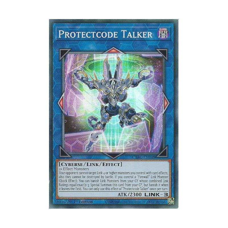 Yu-Gi-Oh TCG CYAC-EN048 SR Protectcode Talker Cyberstorm Access