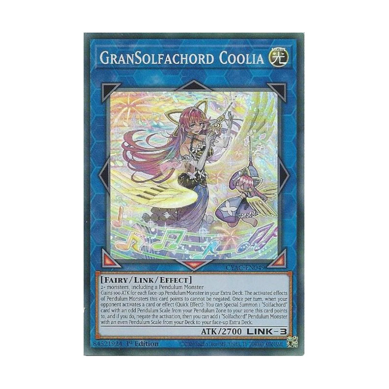 Yu-Gi-Oh TCG CYAC-EN049 SR GranSolfachord Coolia Cyberstorm Access
