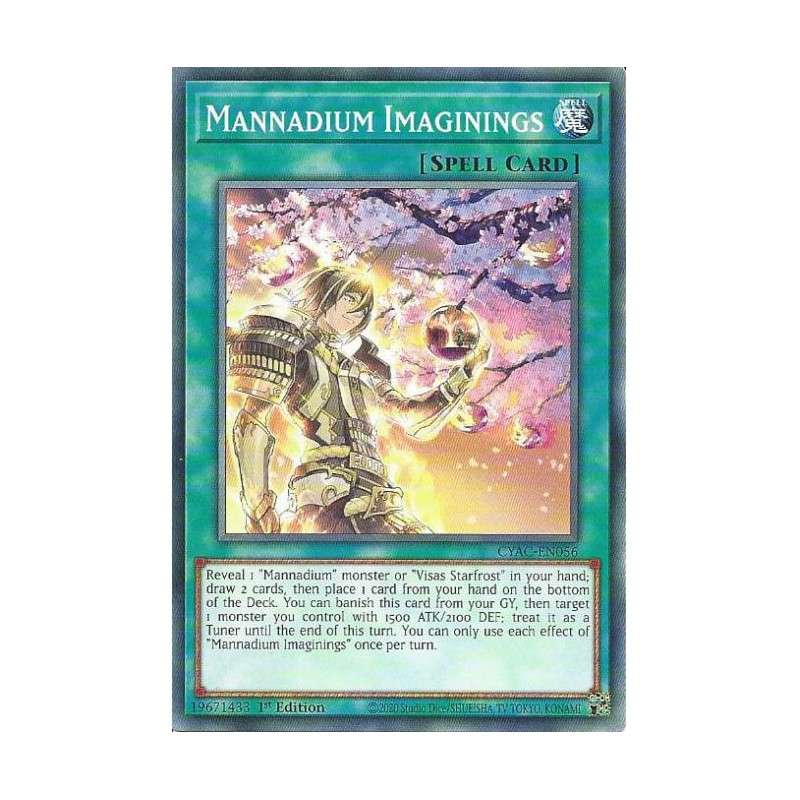 Yu-Gi-Oh TCG CYAC-EN056 C Mannadium Imaginings Cyberstorm Access