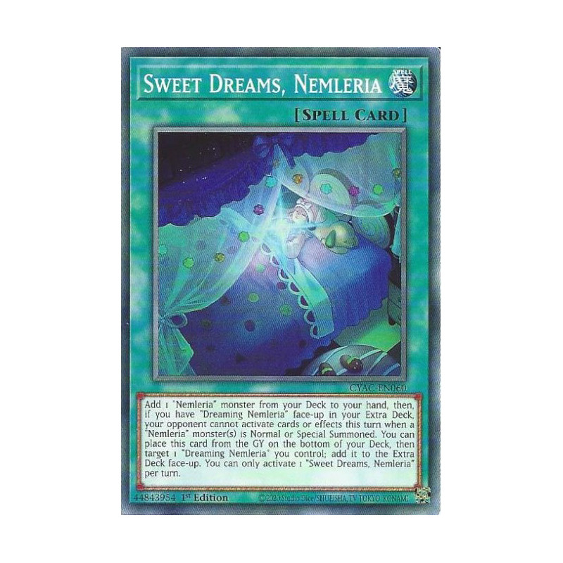 Yu-Gi-Oh TCG CYAC-EN060 C Sweet Dreams, Nemleria Cyberstorm Access