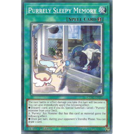 Yu-Gi-Oh TCG CYAC-EN061 C Purrely Sleepy Memory Cyberstorm Access