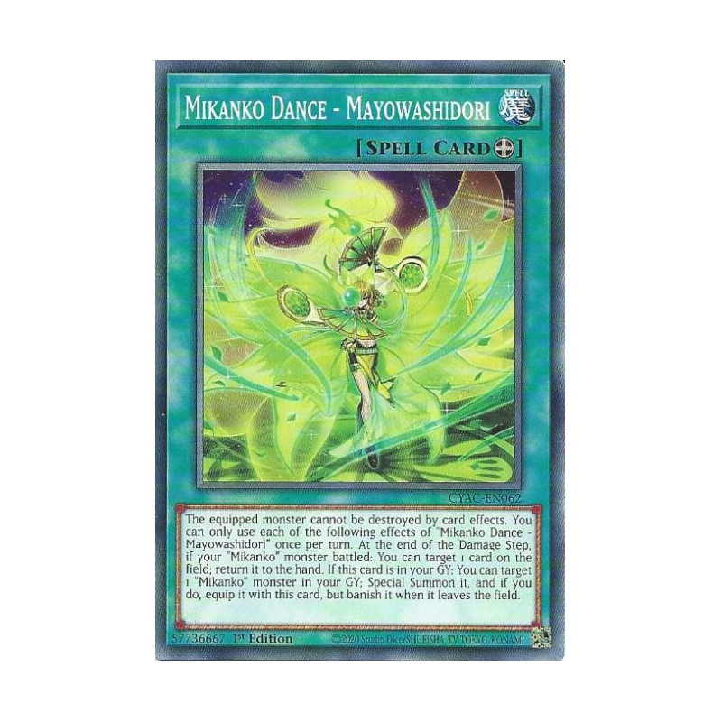 Yu-Gi-Oh TCG CYAC-EN062 C Mikanko Dance - Mayowashidori Cyberstorm Access