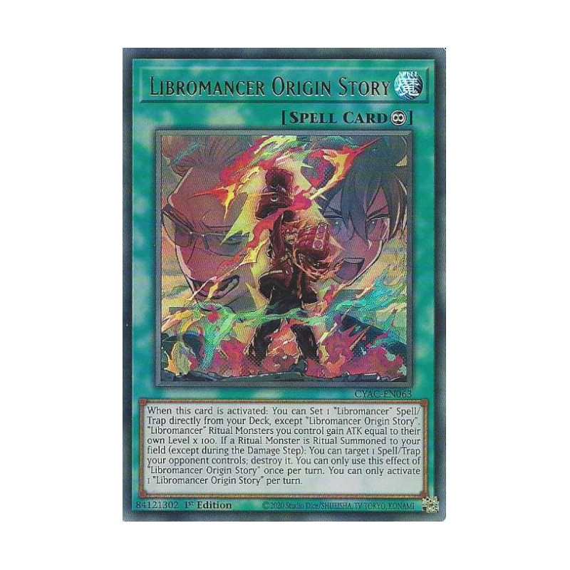 Yu-Gi-Oh TCG CYAC-EN063 UR Libromancer Origin Story Cyberstorm Access