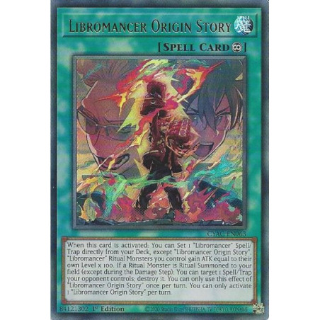 Yu-Gi-Oh TCG CYAC-EN063 UR Libromancer Origin Story Cyberstorm Access