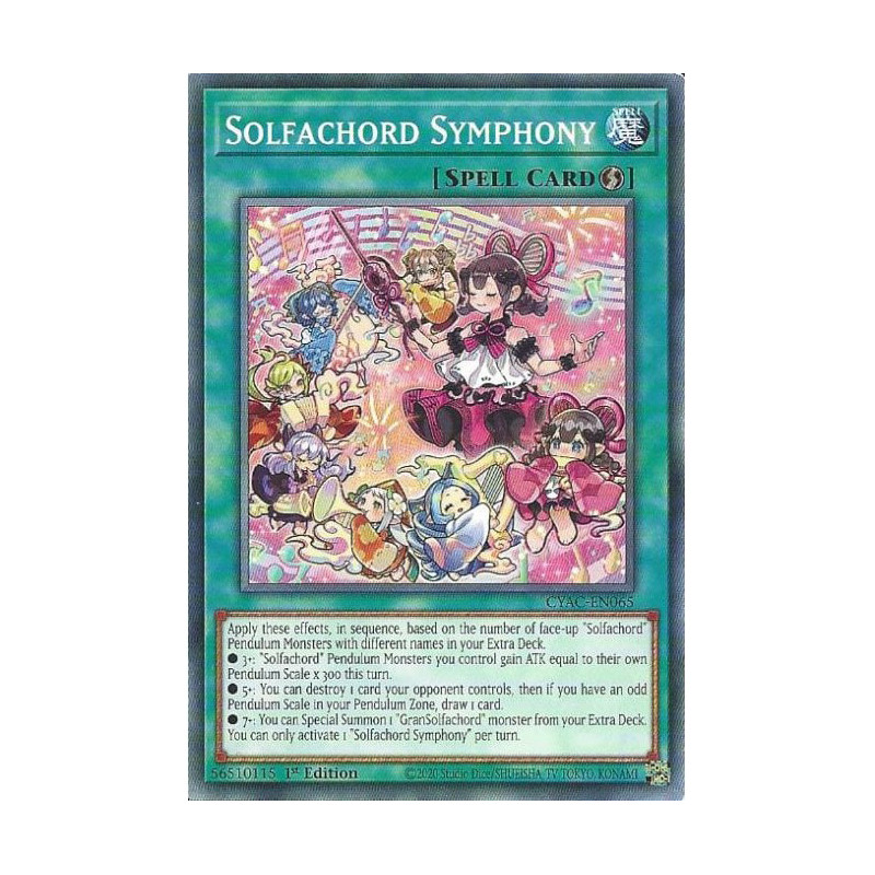 Yu-Gi-Oh TCG CYAC-EN065 C Solfachord Symphony Cyberstorm Access