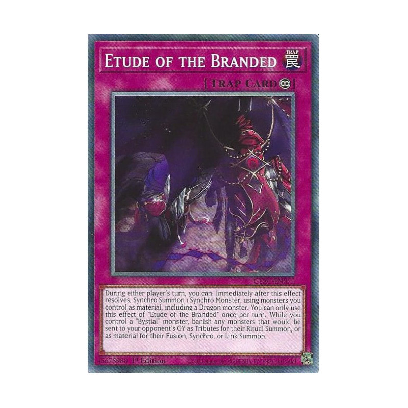 Yu-Gi-Oh TCG CYAC-EN071 C Etude of the Branded Cyberstorm Access