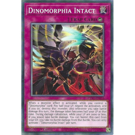 Yu-Gi-Oh TCG CYAC-EN076 C Dinomorphia Intact Cyberstorm Access
