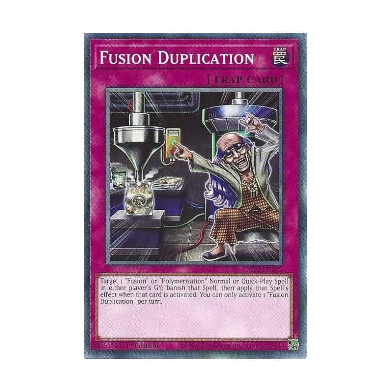 Yu-Gi-Oh TCG CYAC-EN077 C Fusion Duplication Cyberstorm Access