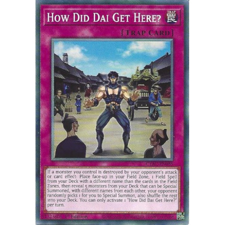 Yu-Gi-Oh TCG CYAC-EN085 C How Did Dai Get Here? Cyberstorm Access