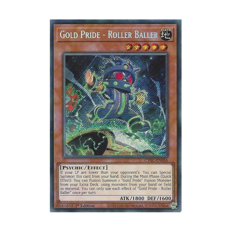 Yu-Gi-Oh TCG CYAC-EN086 SE Gold Pride - Roller Baller Cyberstorm Access