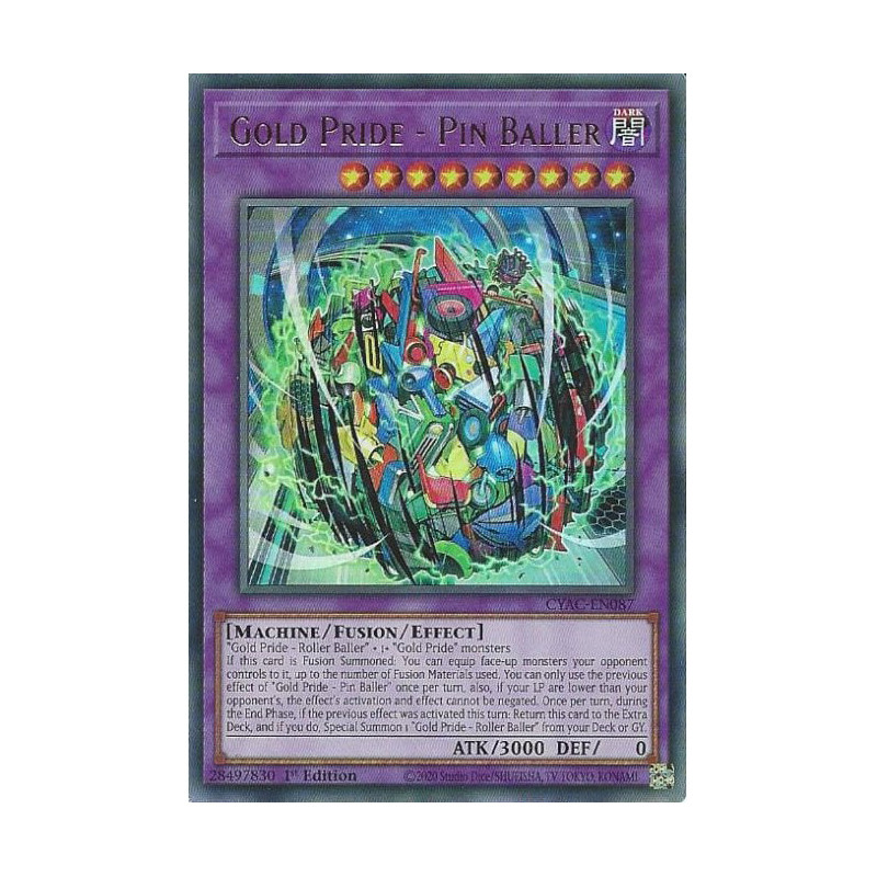 Yu-Gi-Oh TCG CYAC-EN087 UR Gold Pride - Pin Baller Cyberstorm Access