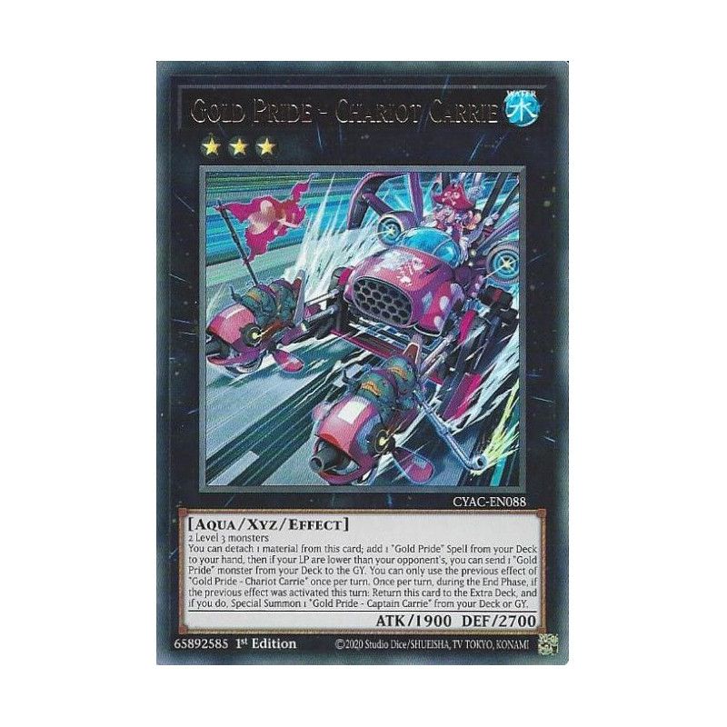 Yu-Gi-Oh TCG CYAC-EN088 UR Gold Pride - Chariot Carrie Cyberstorm Access