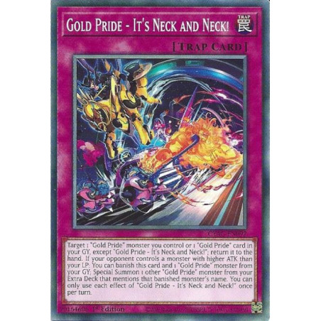 Yu-Gi-Oh TCG CYAC-EN092 C Gold Pride - It's Neck and Neck! Cyberstorm Access