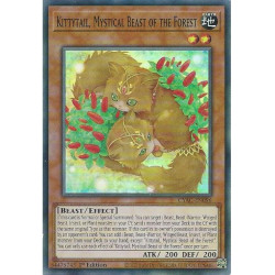 Yu-Gi-Oh TCG CYAC-EN096 SR Kittytail, Mystical Beast of the Forest Cyberstorm Access