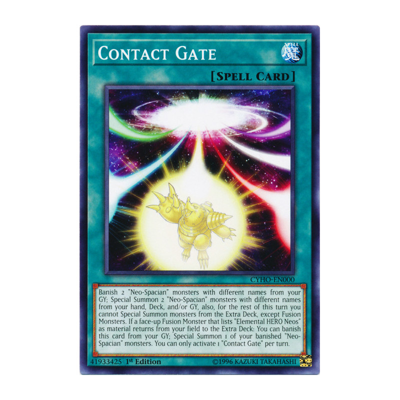 Yu-Gi-Oh TCG CYHO-EN000 C Contact Gate Cybernetic Horizon