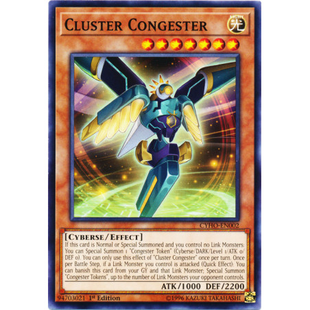 Yu-Gi-Oh TCG CYHO-EN002 C Cluster Congester Cybernetic Horizon