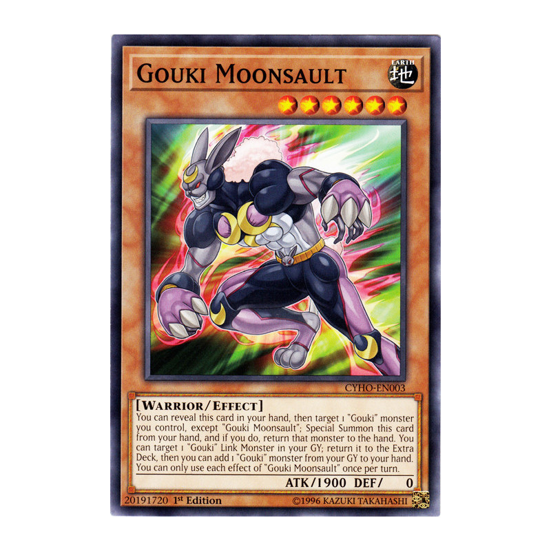 Yu-Gi-Oh TCG CYHO-EN003 C Gouki Moonsault Cybernetic Horizon