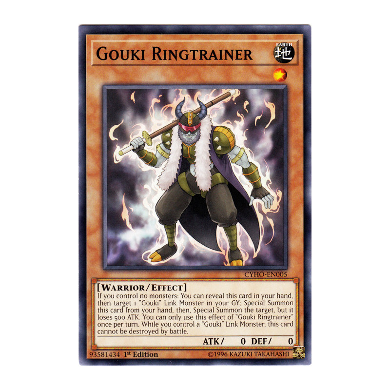 Yu-Gi-Oh TCG CYHO-EN005 C Gouki Ringtrainer Cybernetic Horizon