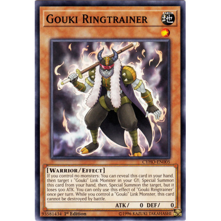 Yu-Gi-Oh TCG CYHO-EN005 C Gouki Ringtrainer Cybernetic Horizon