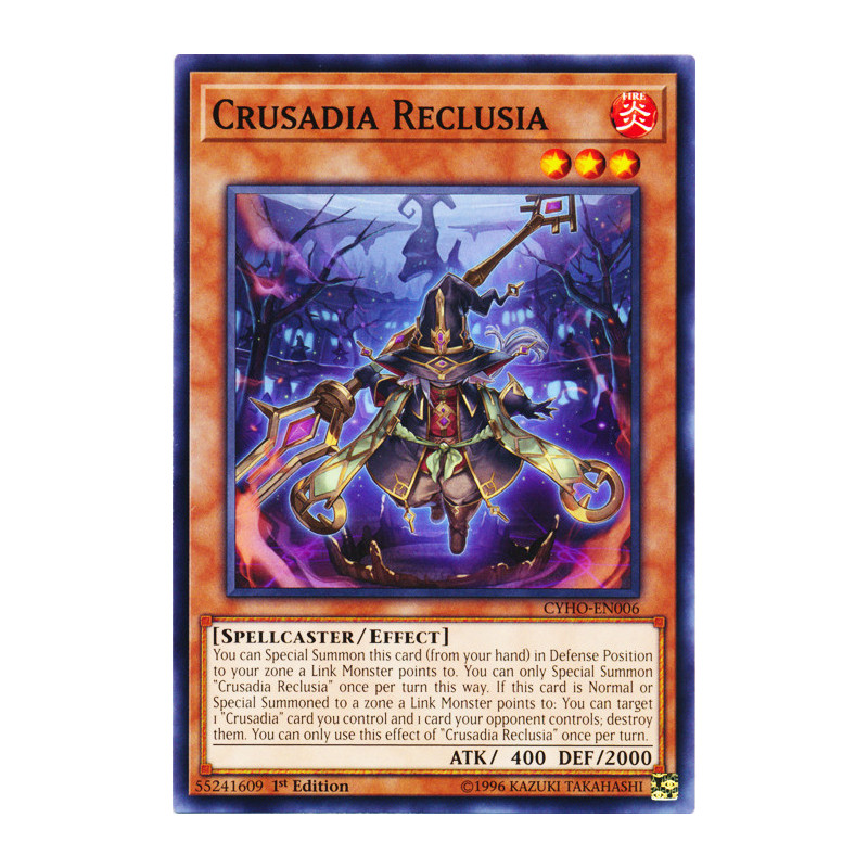Yu-Gi-Oh TCG CYHO-EN006 C Crusadia Reclusia Cybernetic Horizon