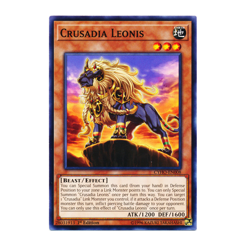 Yu-Gi-Oh TCG CYHO-EN008 C Crusadia Leonis Cybernetic Horizon