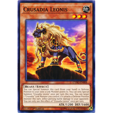 Yu-Gi-Oh TCG CYHO-EN008 C Crusadia Leonis Cybernetic Horizon
