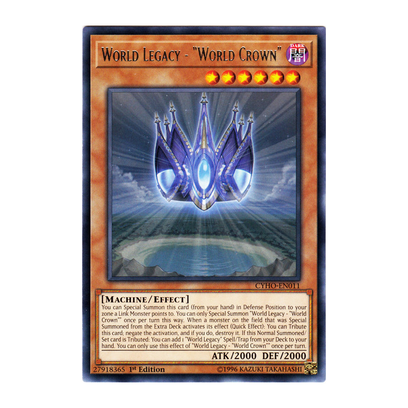 Yu-Gi-Oh TCG CYHO-EN011 R World Legacy - World Crown Cybernetic Horizon