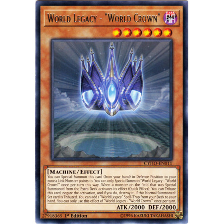 Yu-Gi-Oh TCG CYHO-EN011 R World Legacy - World Crown Cybernetic Horizon