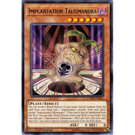 Yu-Gi-Oh TCG CYHO-EN013 R Impcantation Talismandra Cybernetic Horizon