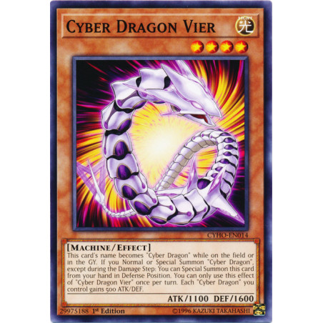 Yu-Gi-Oh TCG CYHO-EN014 C Cyber Dragon Vier Cybernetic Horizon